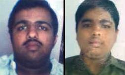 Photos of Santosh and Harish, both young Indian men.